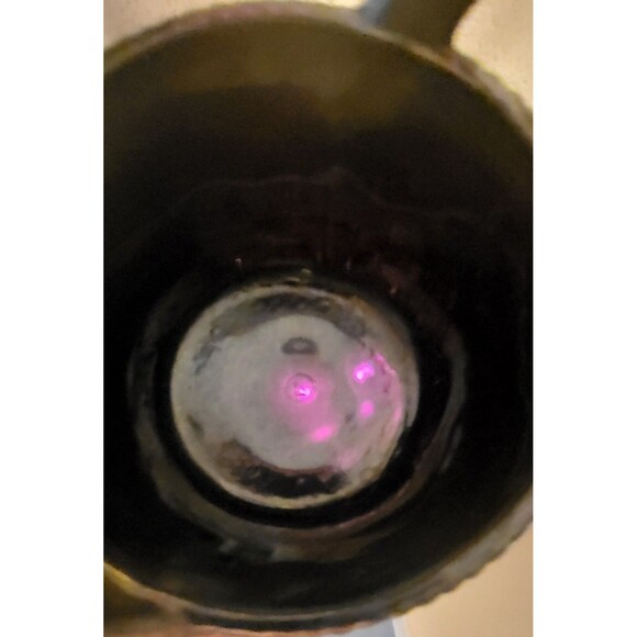 Gorgeous Northwoods Amythest Carnival Glass Basket - Picture 7 of 7